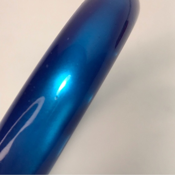 Vintage Acrylic Blue Iridescent Bangle Bracelet - Picture 4 of 7